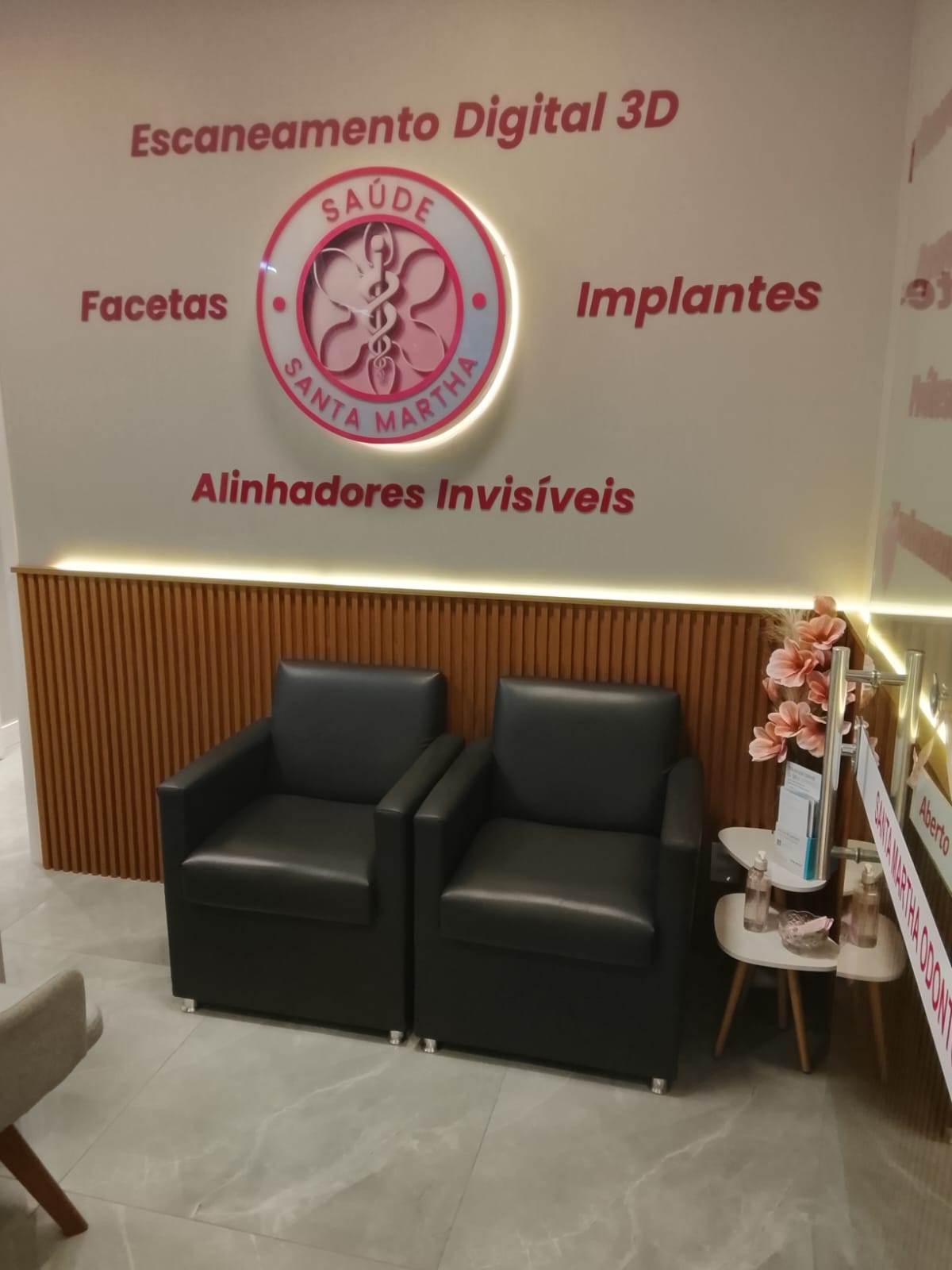 Recepção da clínica